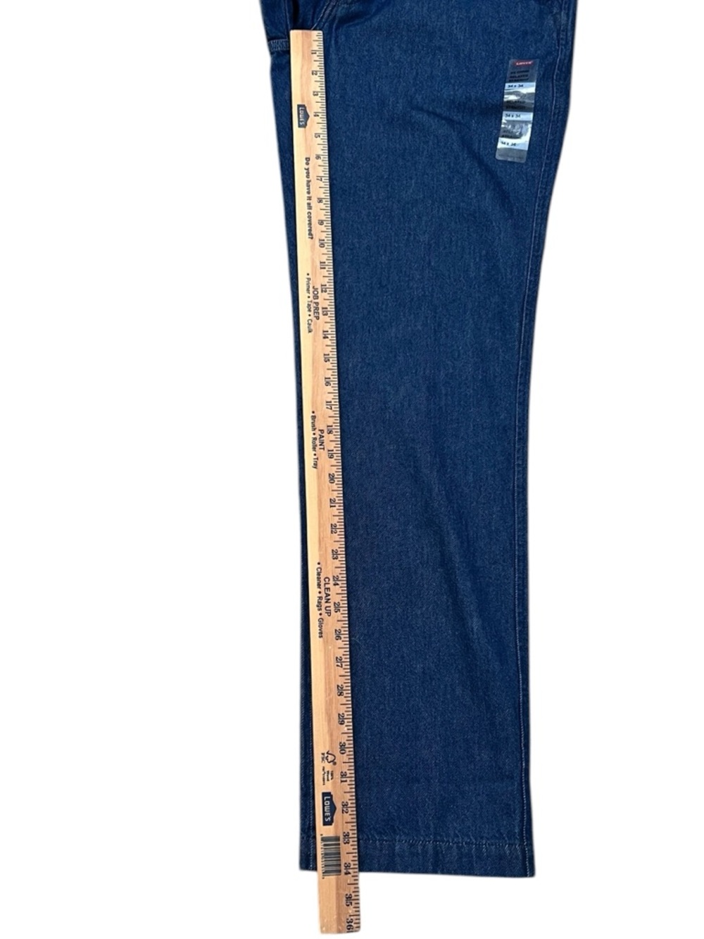 Levi's XX Chino Blue Jeans Relaxed Straight 34 x 34 Dadcore Heritage Minimalist - Picture 10 of 12